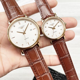 Часы Longines для пар, оригинальные импортные кварцевые механизмы