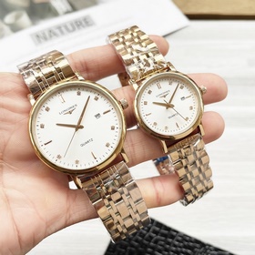 Часы Longines для пар, оригинальные импортные кварцевые механизмы