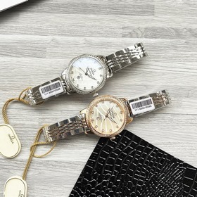 Женские часы Omega с оригинальным импортным кварцевым механизмом,