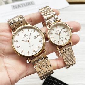 Часы Omega для пар, оригинальные импортные кварцевые механизмы, м