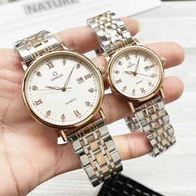 Часы Omega для пар, оригинальные импортные кварцевые механизмы, м