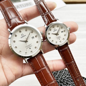 Часы Omega для пар, оригинальные импортные кварцевые механизмы, м