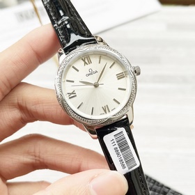 Женские часы Omega с оригинальным импортным кварцевым механизмом,