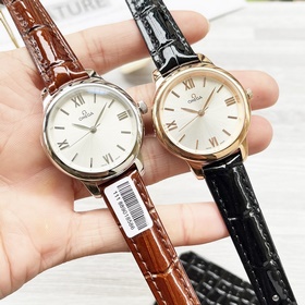 Женские часы Omega с оригинальным импортным кварцевым механизмом,