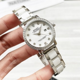 Женские часы Rolex с оригинальным импортным кварцевым механизмом,
