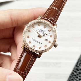 Женские часы Rolex с оригинальным импортным кварцевым механизмом,