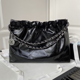Серебряная цепочка Chanel 24c, горизонтальная версия, мусорный ме