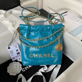 Темно-синий Chanel 23S AS3980 Chanel mini22 попал в самую точку С