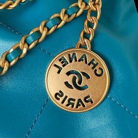 Темно-синий Chanel 23S AS3980 Chanel mini22 попал в самую точку С