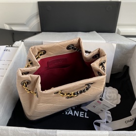 94485 CHANEL Новая ограниченная серия ретро-рюкзак с золотой и се
