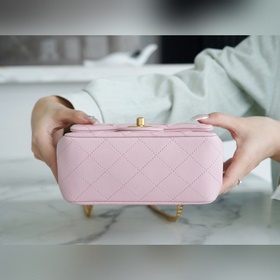 CHANEL 23S Камелия с регулируемой пряжкой, квадратная сумка, подл
