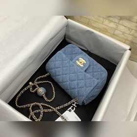 chanel 22C ранний весенний джинсовый металлический шарик CF Полно