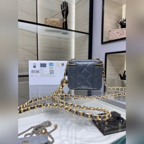 Chanel 23, новый цвет, темно-серый маленький чемоданчик, регулиру