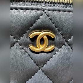 Chanel 23, новый цвет, темно-серый маленький чемоданчик, регулиру