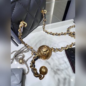 Chanel 23, новый цвет, темно-серый маленький чемоданчик, регулиру