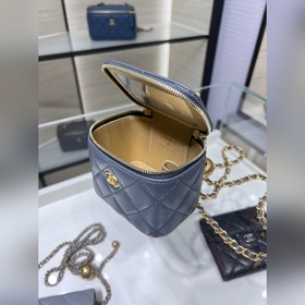 Chanel 23, новый цвет, темно-серый маленький чемоданчик, регулиру