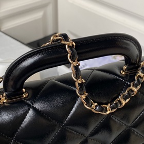 Большая сумка Chanel 24c, новая модель AS4544, с ручкой и крышкой
