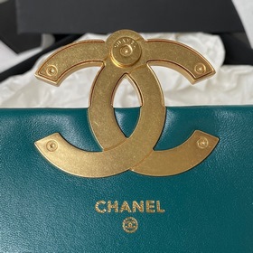 Chanel 23, скрытая модель, ретро-черный и золотой большой логотип