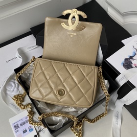 Chanel 23, скрытая модель, ретро-черный и золотой большой логотип
