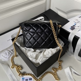 Chanel 23, скрытая модель, ретро-черный и золотой большой логотип