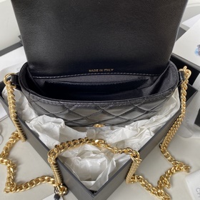 Chanel 23, скрытая модель, ретро-черный и золотой большой логотип