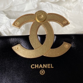 Chanel 23, скрытая модель, ретро-черный и золотой большой логотип
