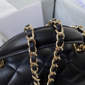 Светло-золотая Chanel 21K новейшая сумка Mini CF handle AS2431 Кл
