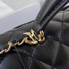 Светло-золотая Chanel 21K новейшая сумка Mini CF handle AS2431 Кл