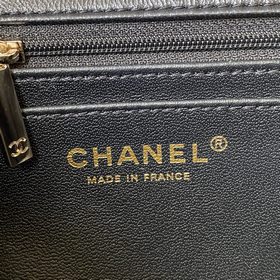 Светло-золотая Chanel 21K новейшая сумка Mini CF handle AS2431 Кл