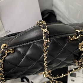 Светло-золотая Chanel 21K новейшая сумка Mini CF handle AS2431 Кл