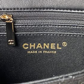 Светло-золотая Chanel 21K новейшая сумка Mini CF handle AS2431 Кл
