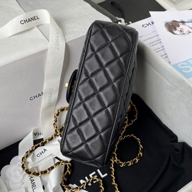 Chanel AS1787 Популярная металлическая сумка mini с крышкой. На ц