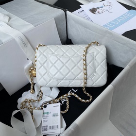 Chanel AS1787 Популярная металлическая сумка mini с крышкой. На ц