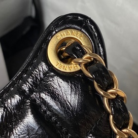 Средний размер Chanel 23B AS4322 из масляной кожи, сумка-хобо, ид