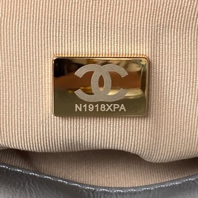 Средний размер Chanel 23B AS4322 из масляной кожи, сумка-хобо, ид