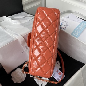 Средний размер Chanel 23B AS4322 из масляной кожи, сумка-хобо, ид