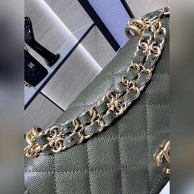chanel 22K новинка, двойная цепочка WOC, камень «икра», отделка п