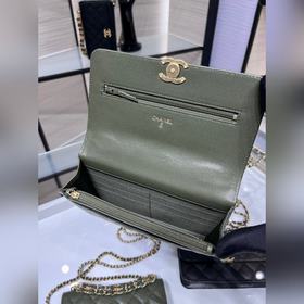 chanel 22K новинка, двойная цепочка WOC, камень «икра», отделка п