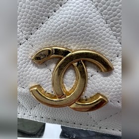 chanel 22K новинка, двойная цепочка WOC, камень «икра», отделка п