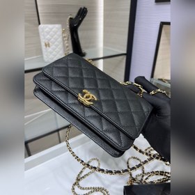 chanel 22K новинка, двойная цепочка WOC, камень «икра», отделка п