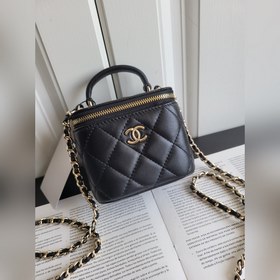 Новинка Chanel 2024s осень-зима, импортная кожаная косметичка, не