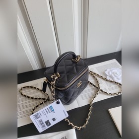 Новинка Chanel 2024s осень-зима, импортная кожаная косметичка, не