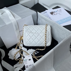 1786 Chanel Популярная металлическая сумка mini с крышкой. На цеп
