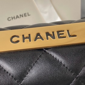 chanel Trendy 24C AS92236 CC с ручкой. Классическая ромбовидная т
