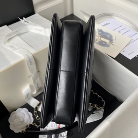 chanel Trendy 24C AS92236 CC с ручкой. Классическая ромбовидная т