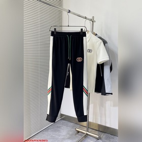 D873 GU Gucci эксклюзивная модель новых брюк для отдыха высоком к