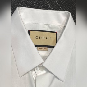 Gucci эксклюзивная новая модель мужской рубашки-поло из оригиналь