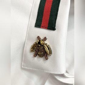 Gucci 2024 весенняя новинка： рубашка Gucci с вышивкой, не требующ