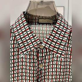 【GUCCI】 GUCCI 2024 весна-лето, новая модель мужской рубашки с дли