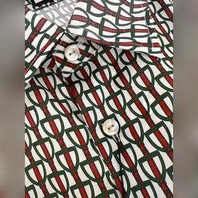 【GUCCI】 GUCCI 2024 весна-лето, новая модель мужской рубашки с дли